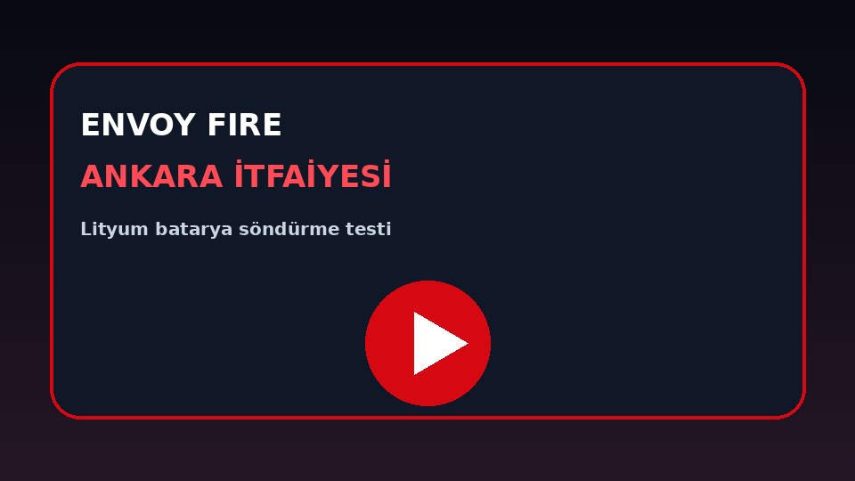 Test Envoy Fire — straż pożarna Ankara