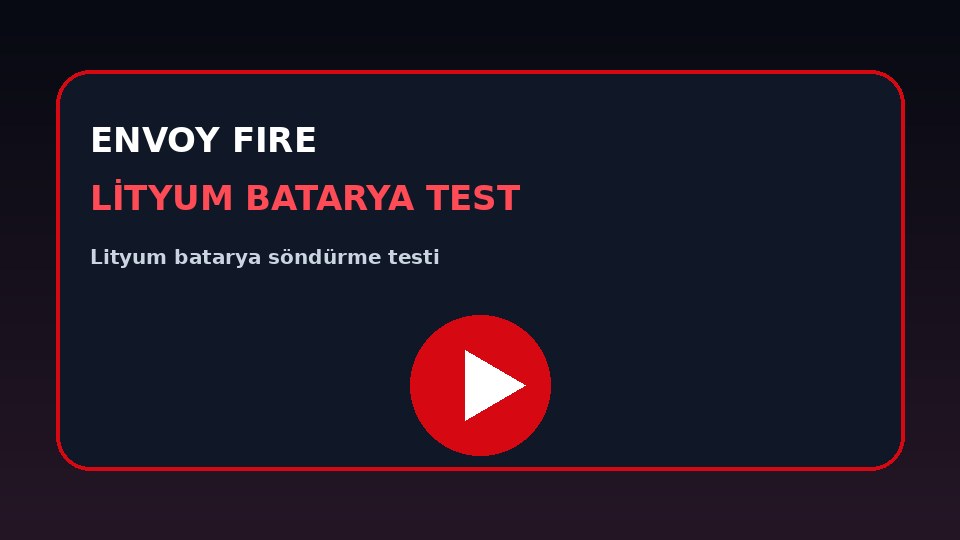 Test gaszenia baterii litowej